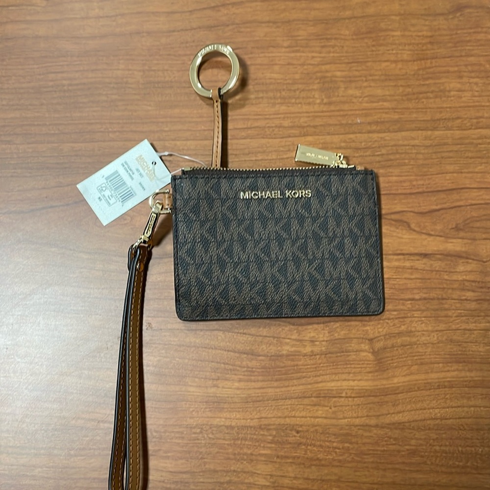 NWT Michael Kors coin purse/key chain